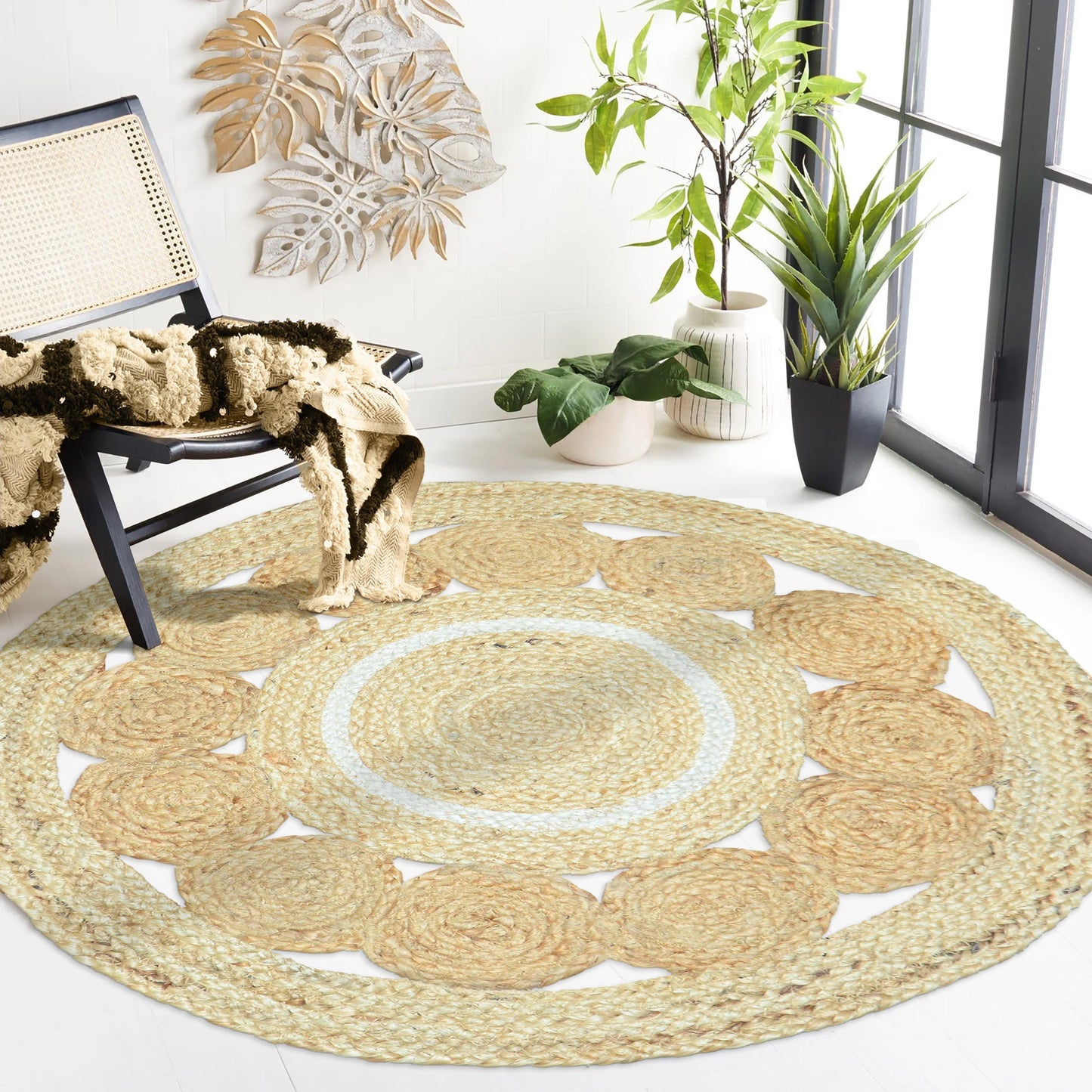 Braided Natural Jute Rug,
FAROOKHT Jute Rug F-JU-006,
Farmhouse Rag Rug,
Living Spaces Jute Rug,
Kitchen Jute Carpet,
Eco-Friendly Jute Rug,
Durable Braided Rug,
Bedroom Jute Carpet,
Home Decor Jute Rug,
Versatile Jute Area Rug,